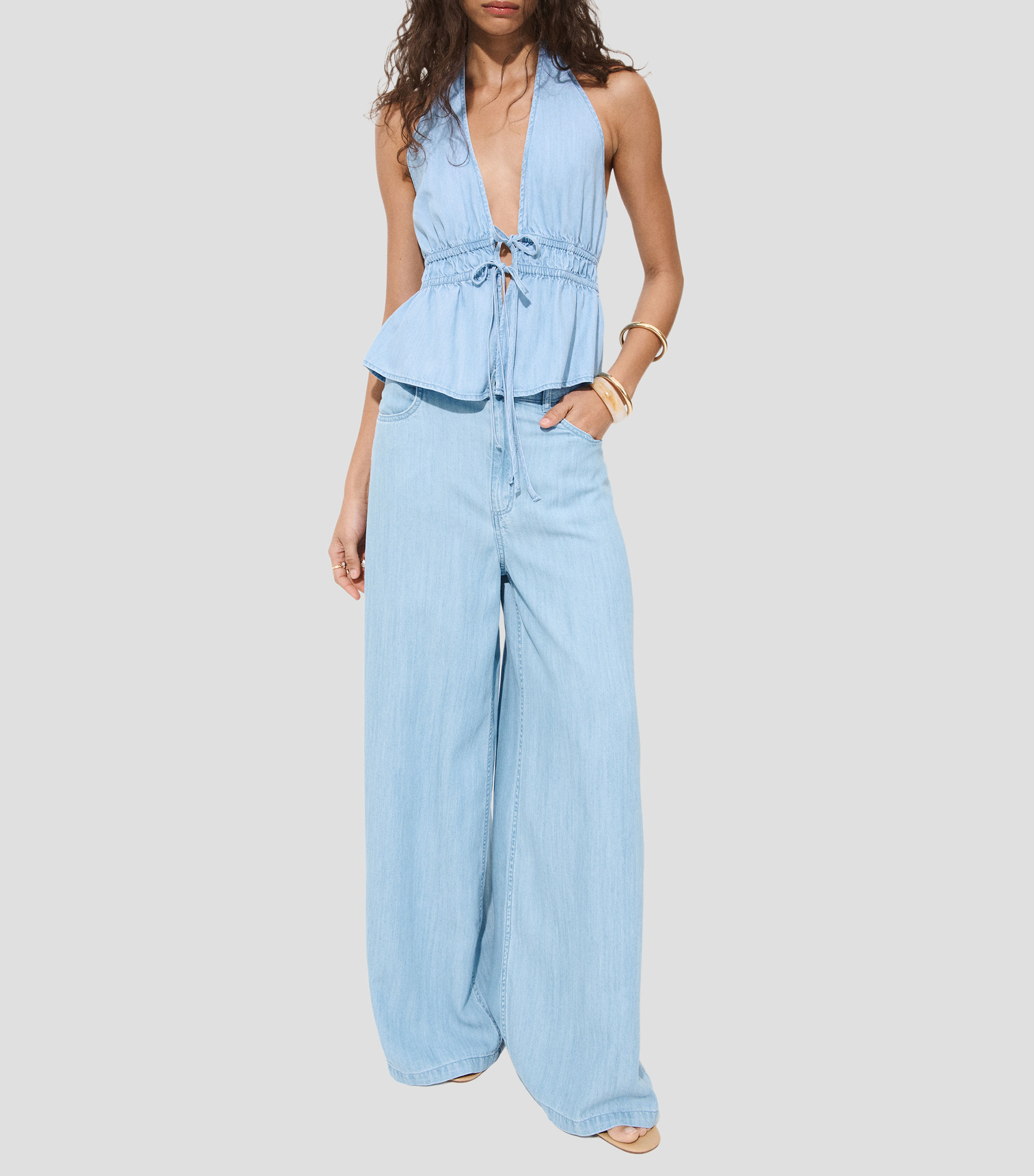 Jeans amplio Mujer